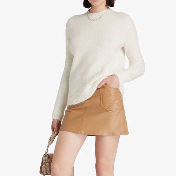 VINCE  Alpaca Blend Tunic Sweater - Off White - Picture 1 of 10